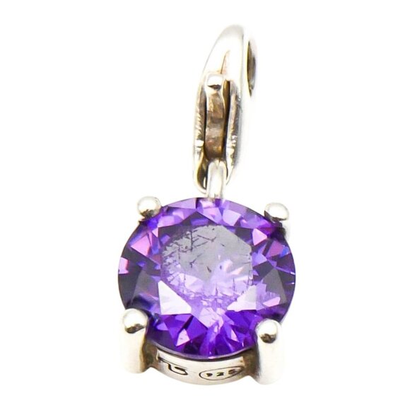 THOMAS SABO Amethyst Sterling Silver February Birthday Charm Pendant